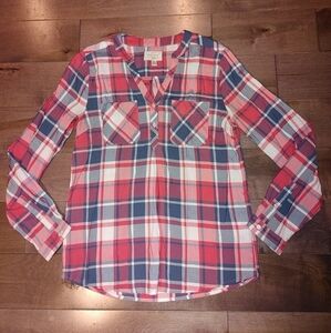 Weatherproof Vintage Original Women's Pink,‎ blue, Red Plaid Long Sleeve …